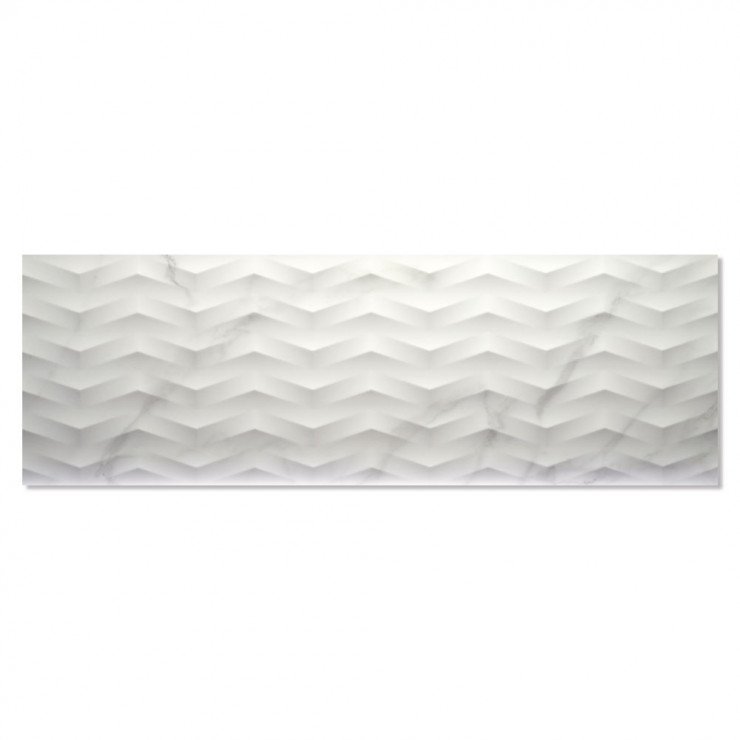 Marmor Vægflise Lilac Hvid Mat-Relief 40x120 cm-0